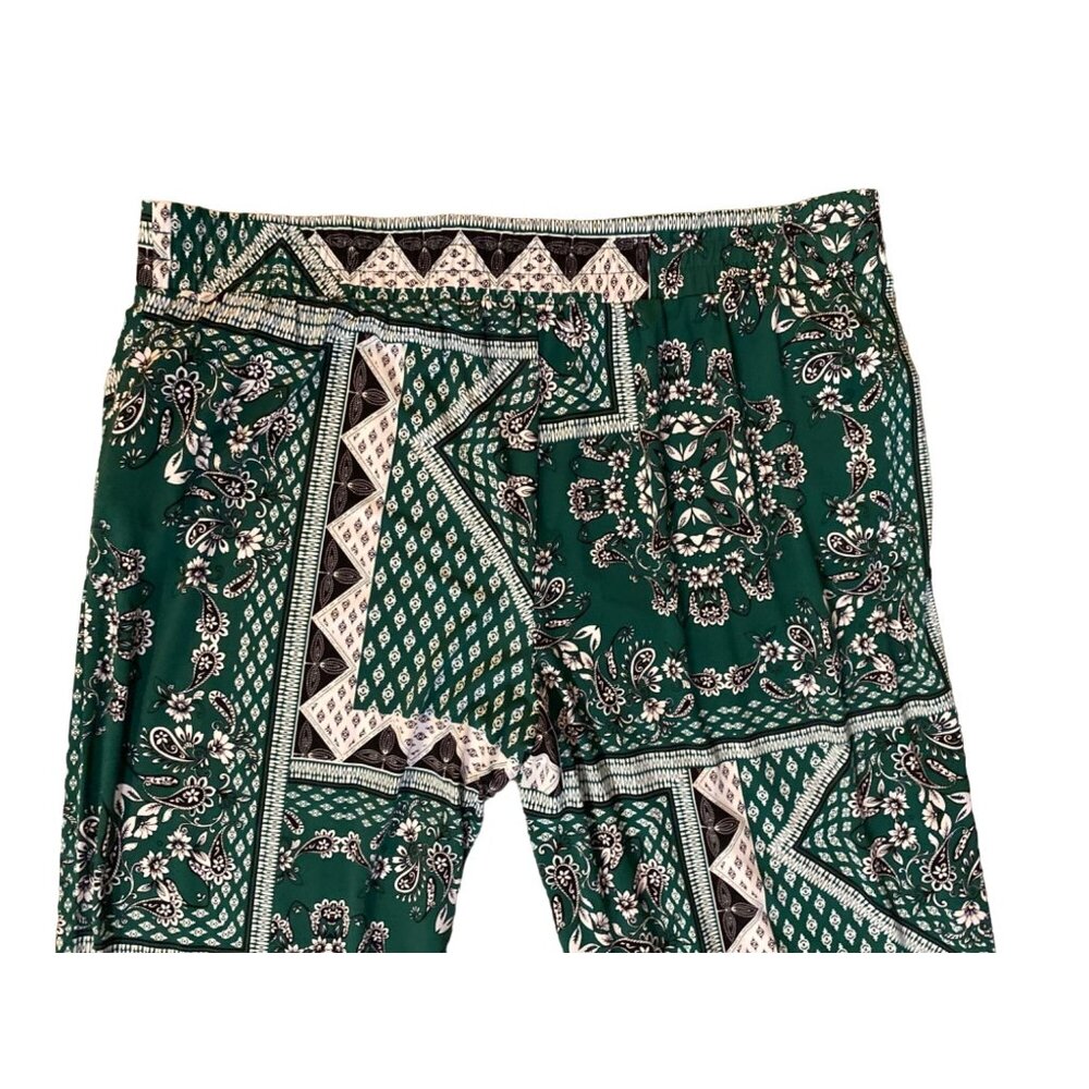 Maurices Pants Womens XL Used Green Black Casual Palazzo - Picture 6 of 13